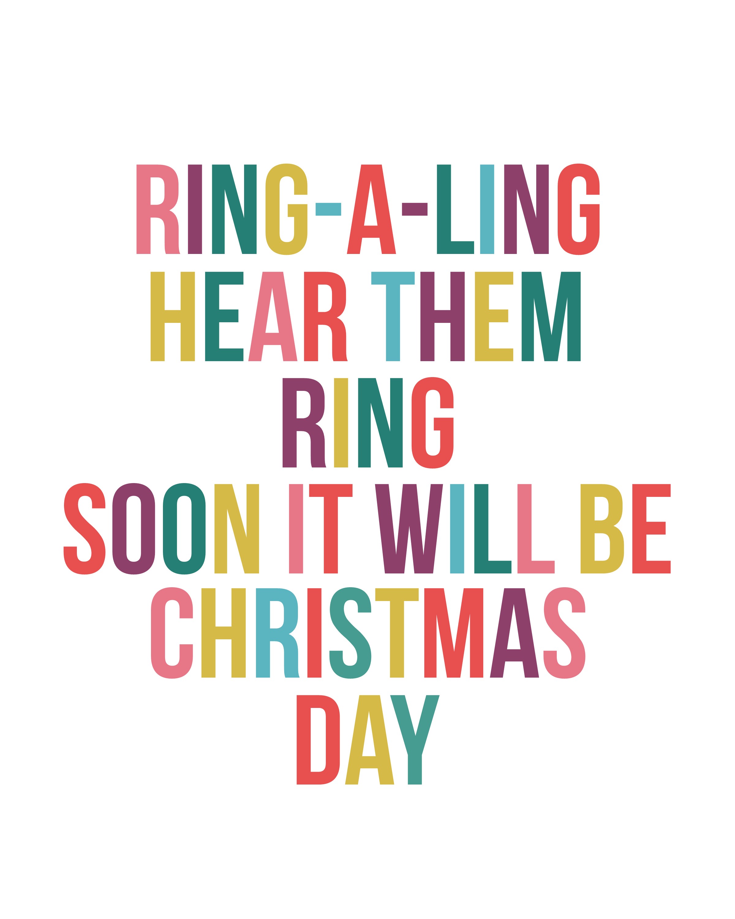 Ring-a-Ling Christmas Print