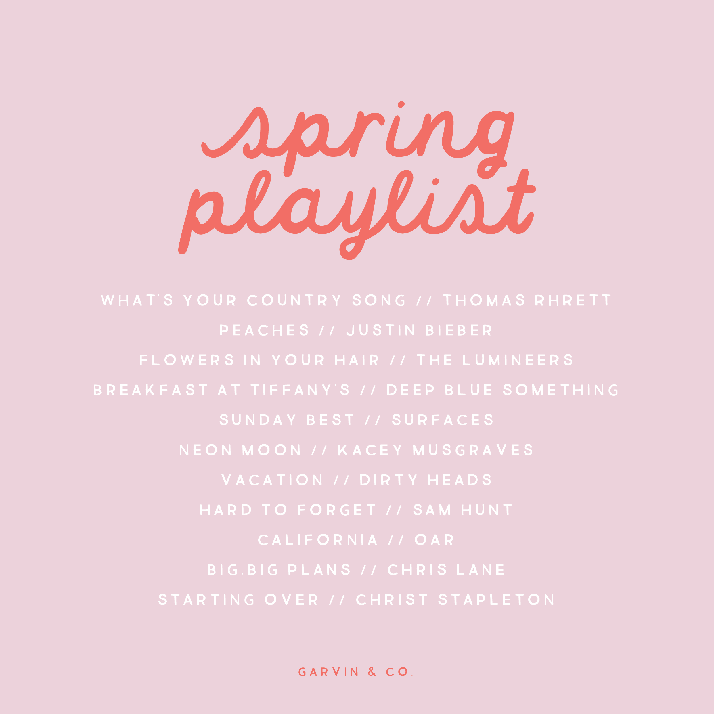 Spring Playlist